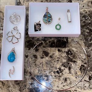 Lia Sophia necklace set with charms